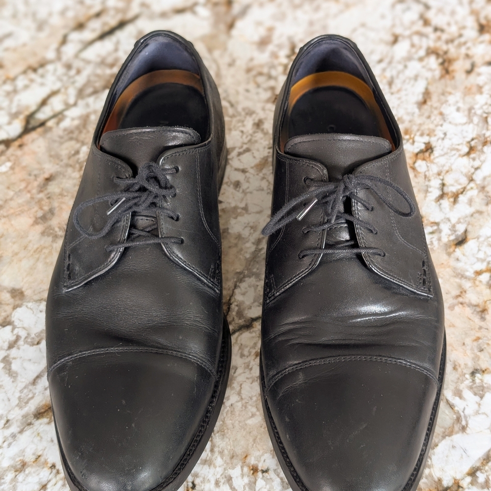 Cole Haan Black Leather Oxfords